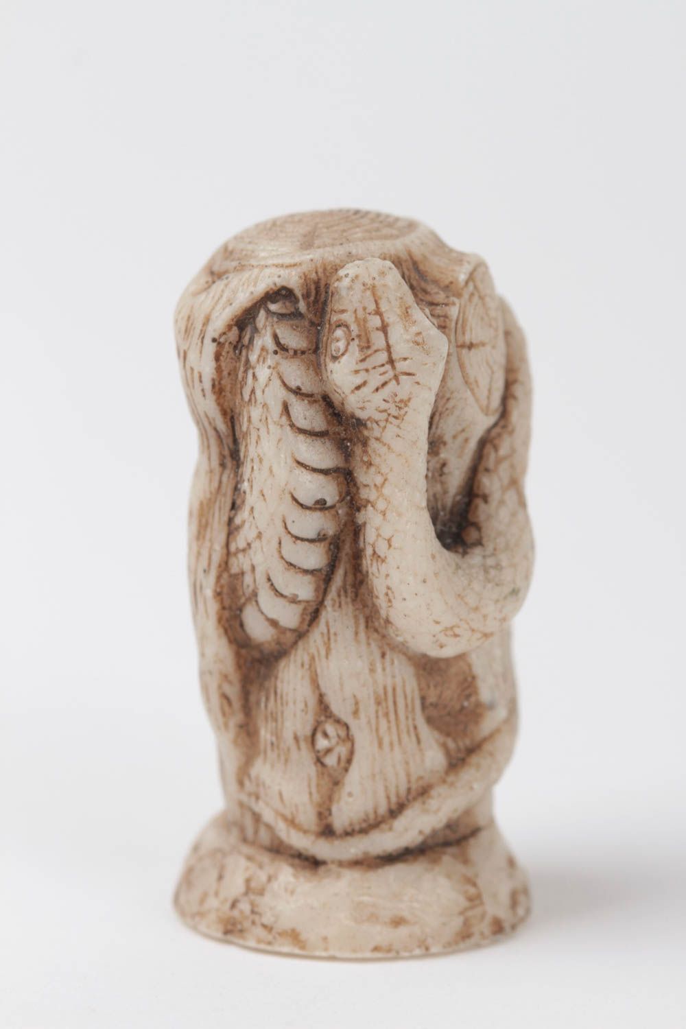 Figurine décorative Petite statue fait main Déco maison Python sur poutre photo 2