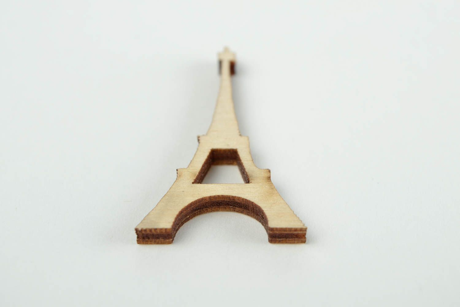 Kleine Figur handmade Haus Deko Figur zum Bemalen Holz Rohling Eiffelturm foto 5