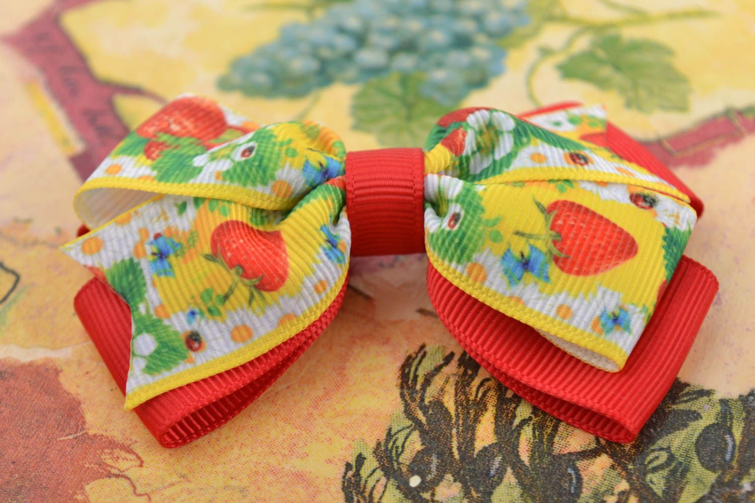 Materials for creative work handmade blank for hair clip bow for barrette photo 1