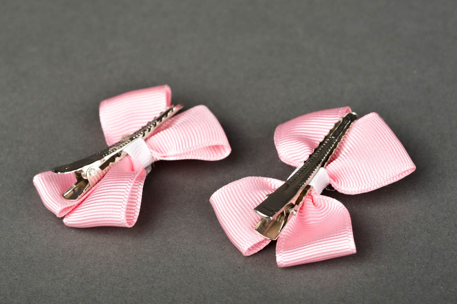Adornos para el pelo rosados accesorios de moda hechos a mano regalos originales foto 2