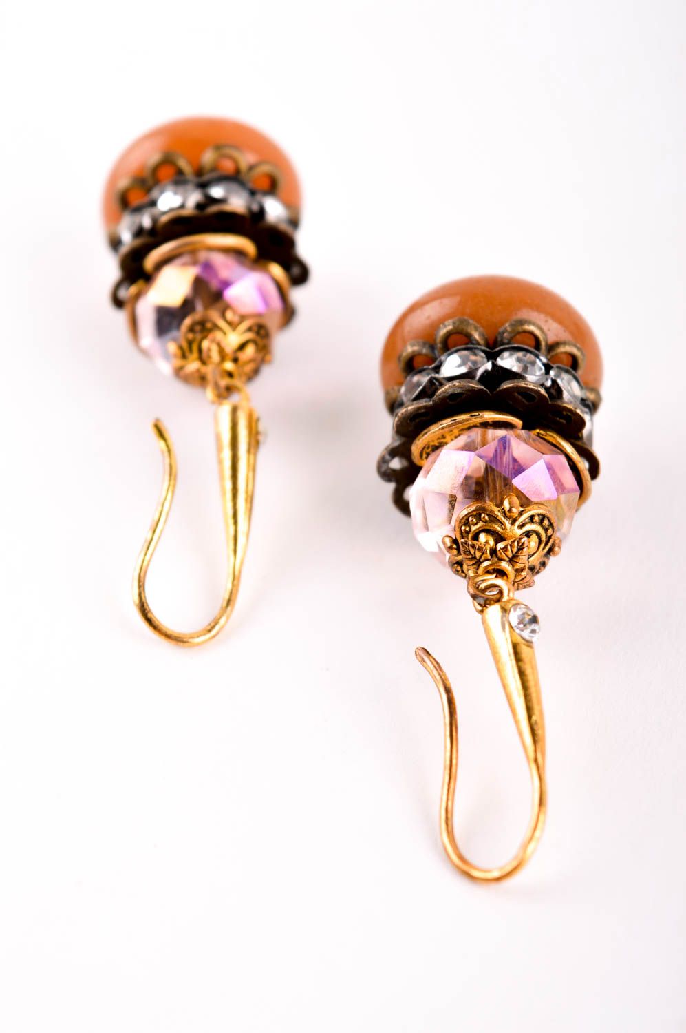 Handmade Ohrringe Modeschmuck Ohrhänger Ohrringe für Damen ungewöhnlich foto 5