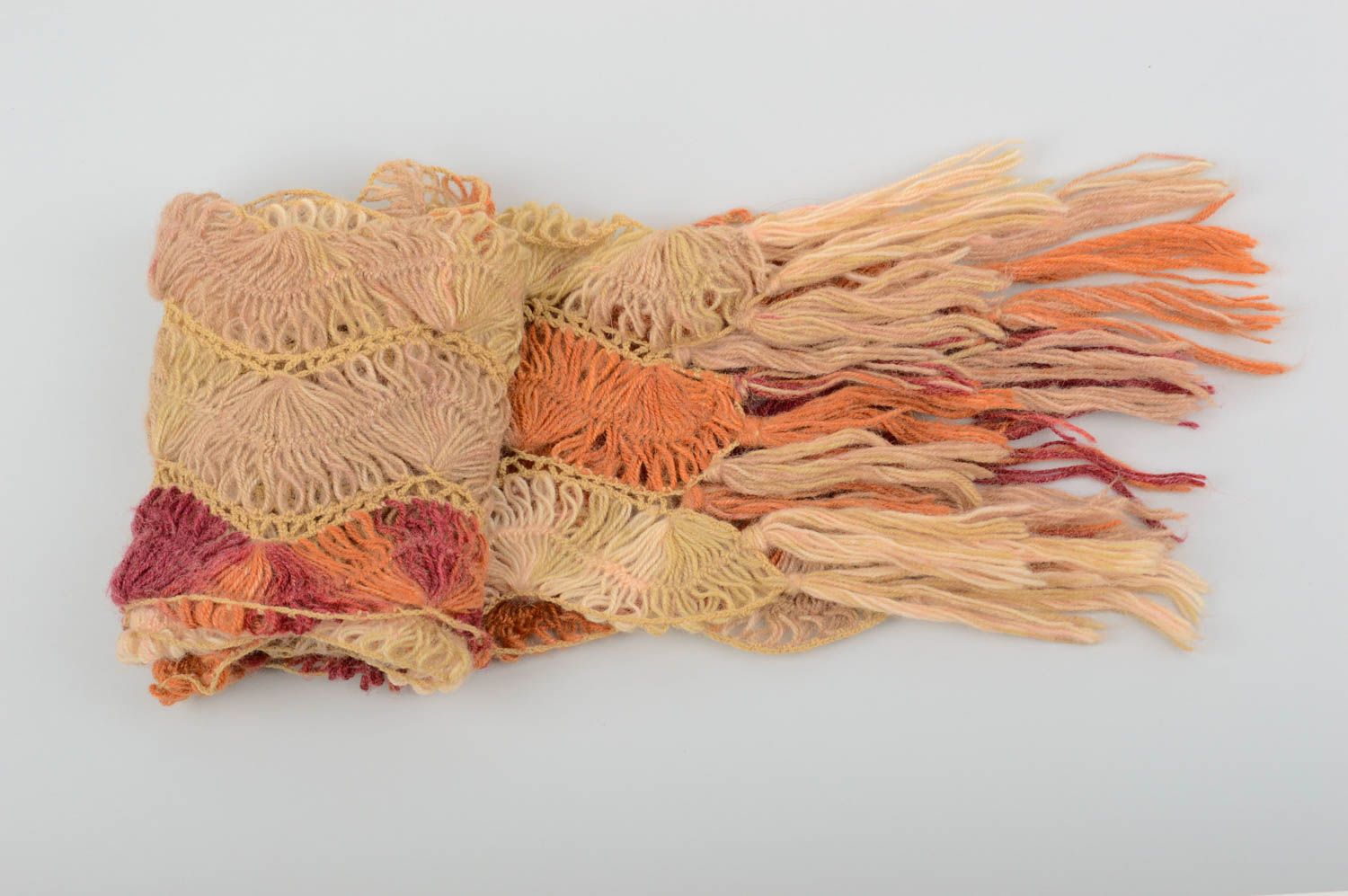 Bufanda original bonita hecha a mano ropa de mujer elegante accesorio de moda  foto 3