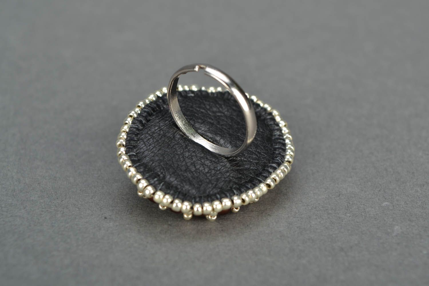 Ring aus Flussperlen mit Achat foto 5