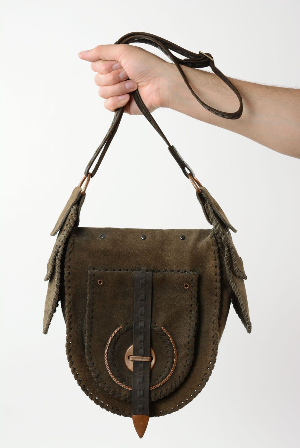 Leather shoulder bag photo 2