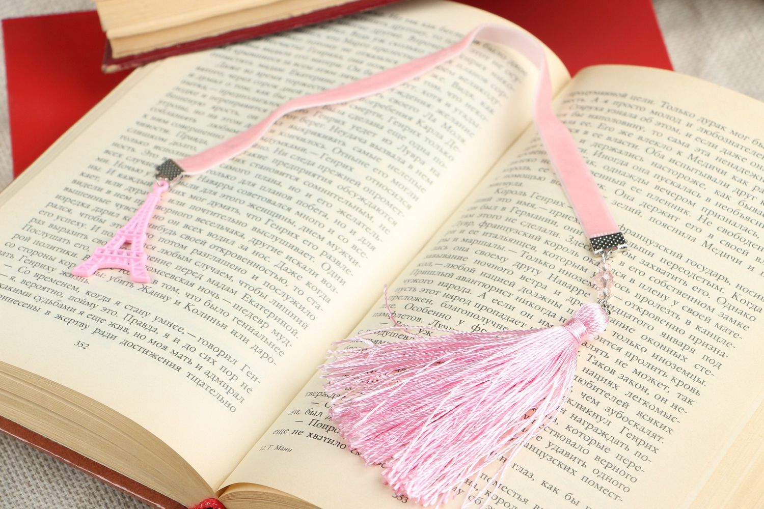 Bookmark with tassel for a book photo 1
