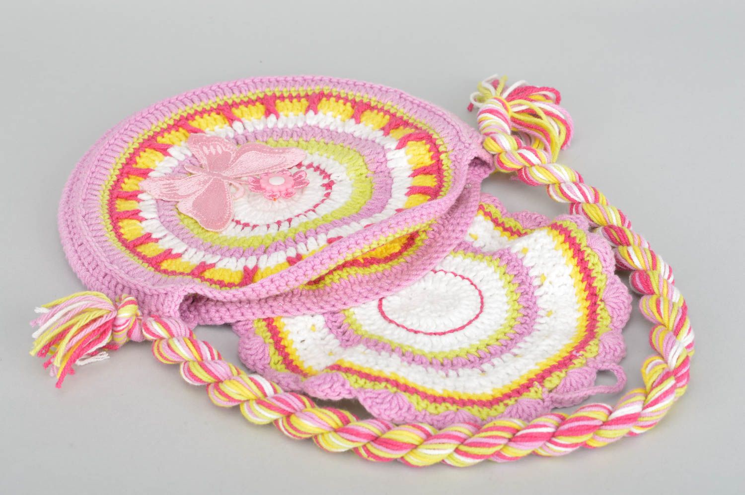 Beautiful handmade crochet bag crochet handbag luxury bags gifts for kids photo 2