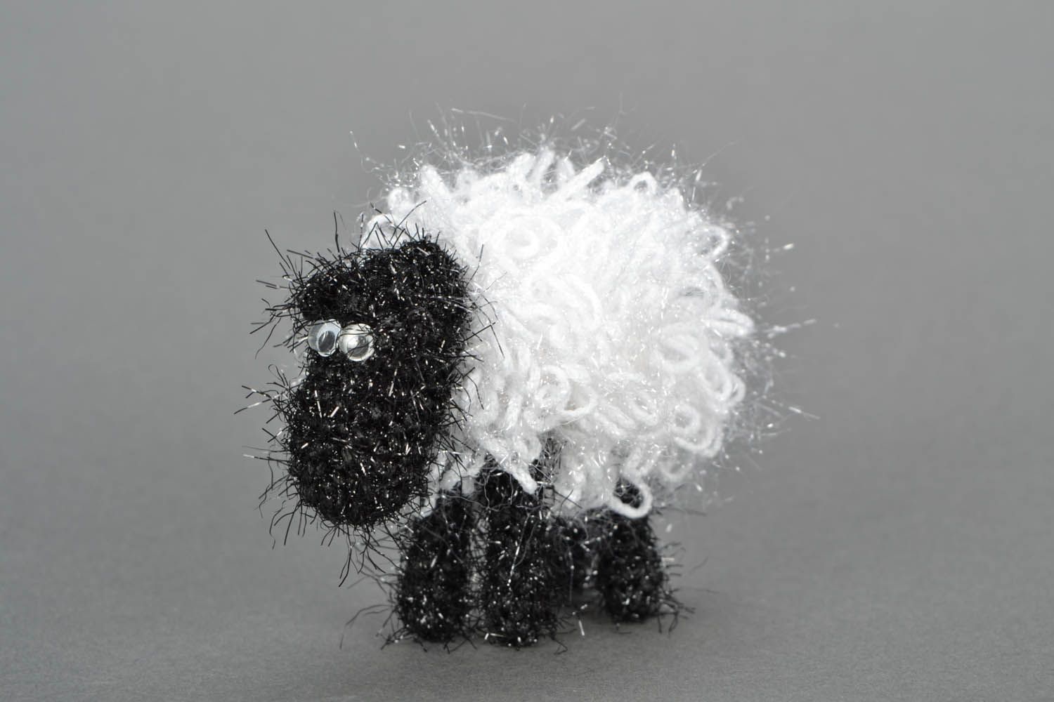 Homemade fluffy sheep photo 2