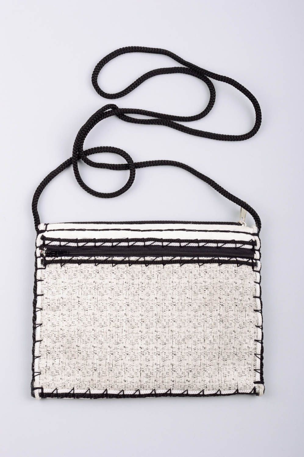 Handmade bag made of tarpaulin fabric stylish accessories textile beautiful gift photo 3