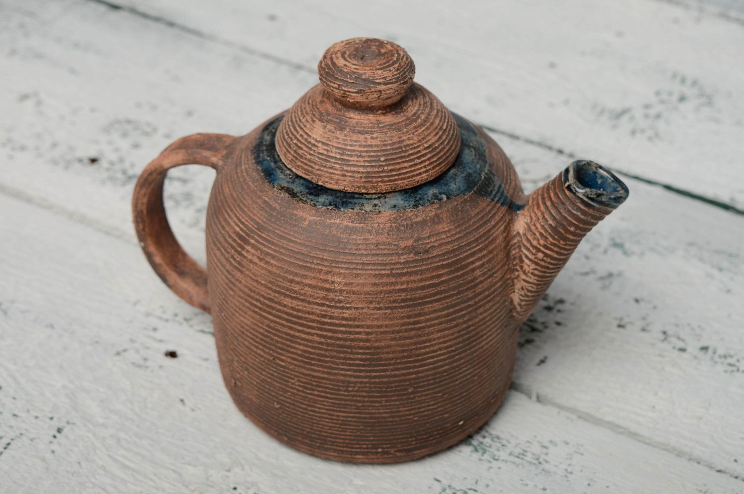 Керамический чайник ручной работы фото 1