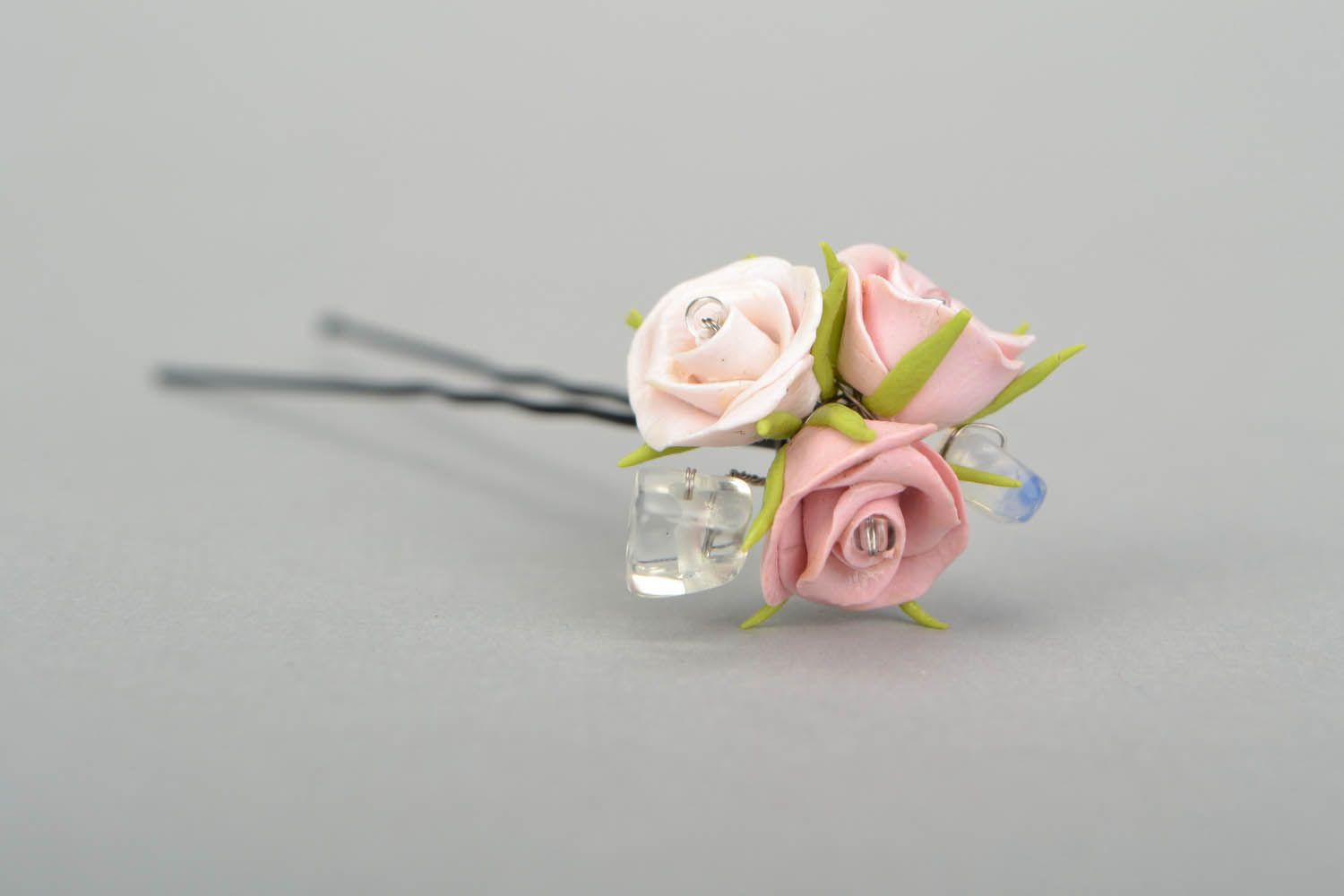 Hairpin with flowers photo 4