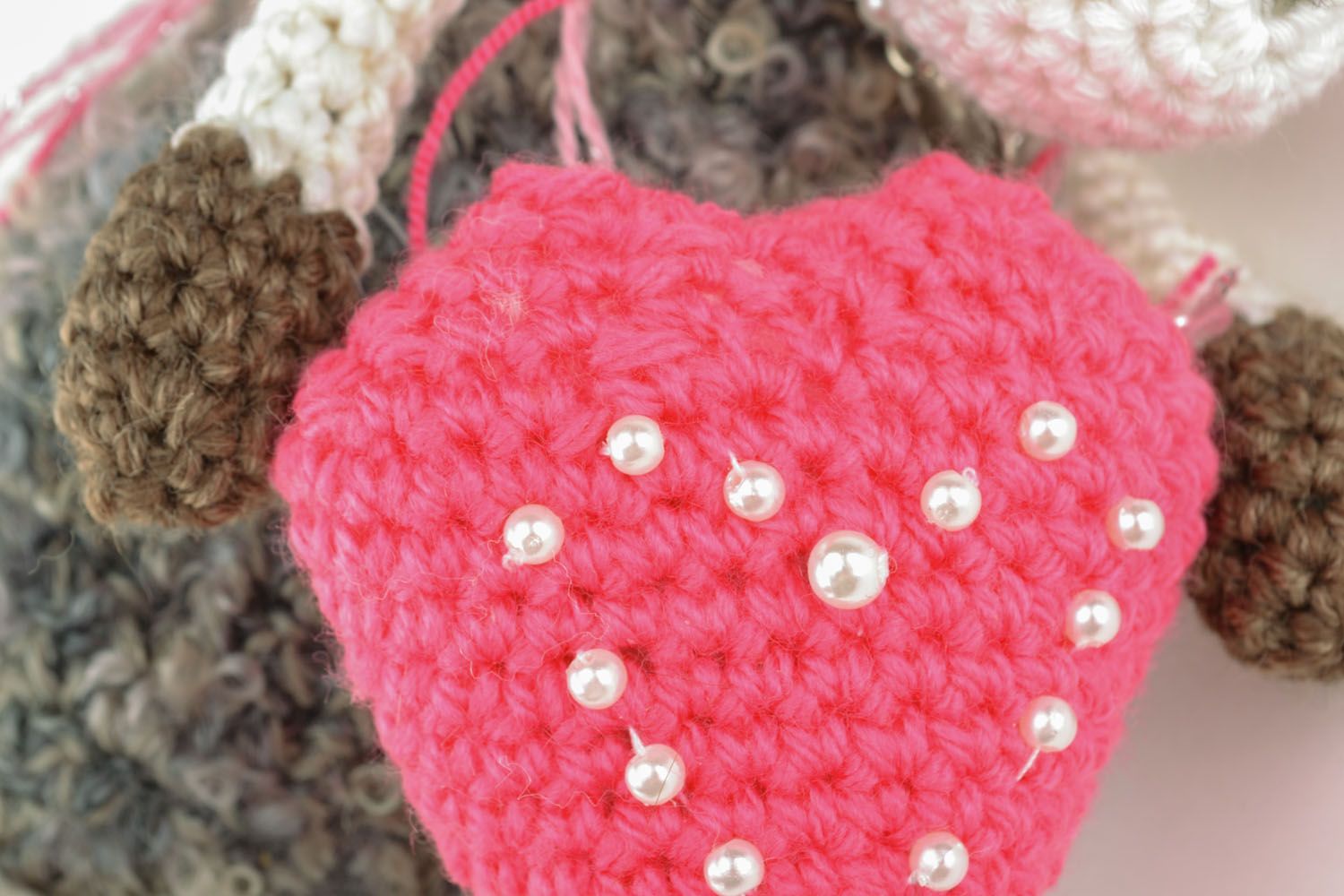 Designer crochet toy Sheep in Love photo 4