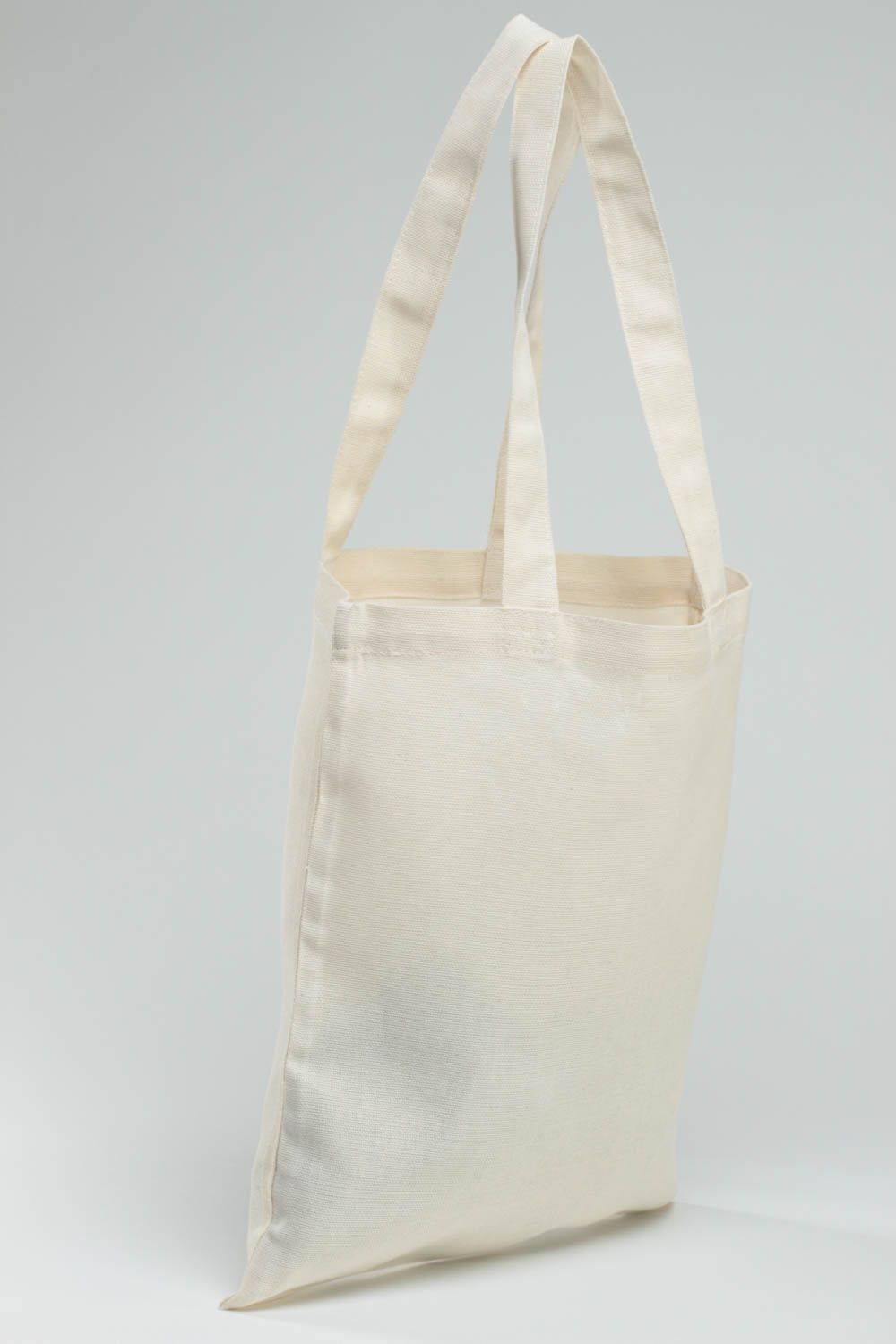 Women's stylish handmade eco bag with painting Lion beautiful summer purse photo 3