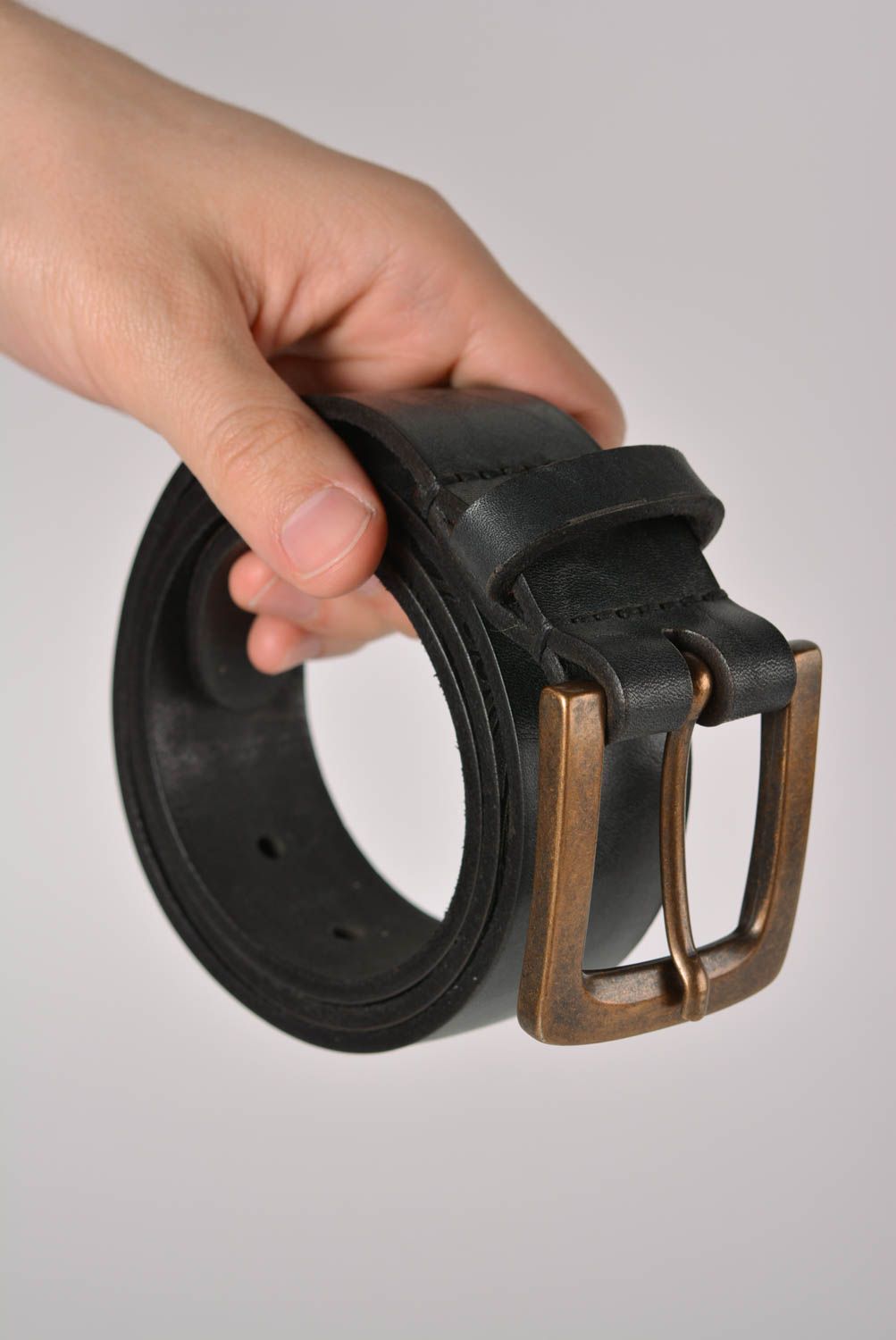 Mens leather belt handmade men belt designer men belts gifts ideas for men photo 3