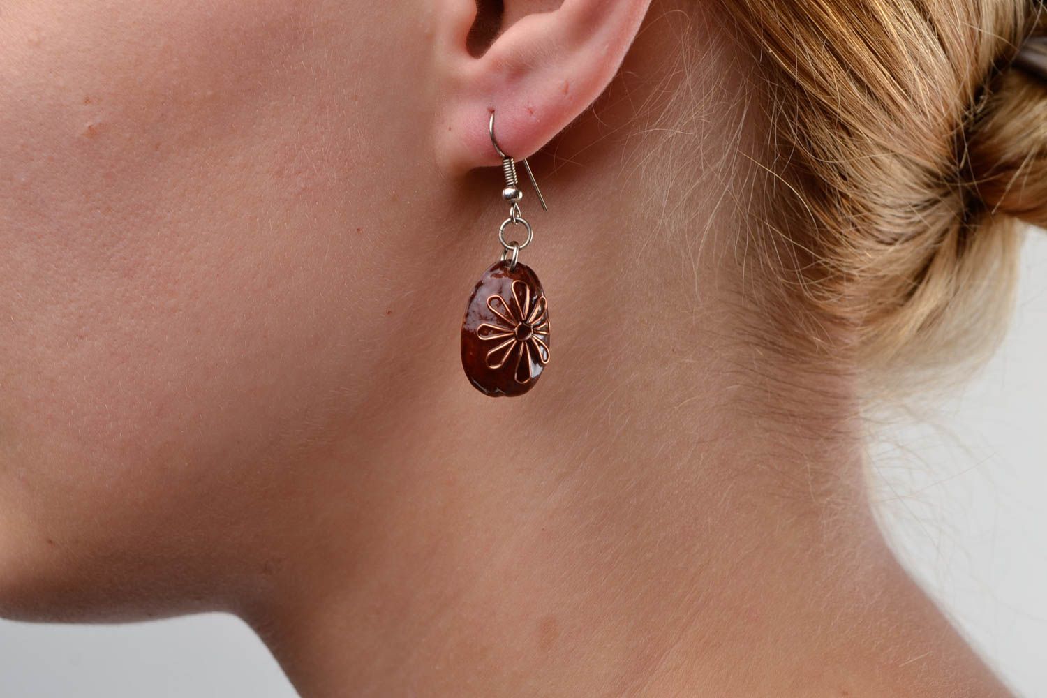 Wood earrings cool earrings homemade jewelry wooden earrings best gifts for her photo 1