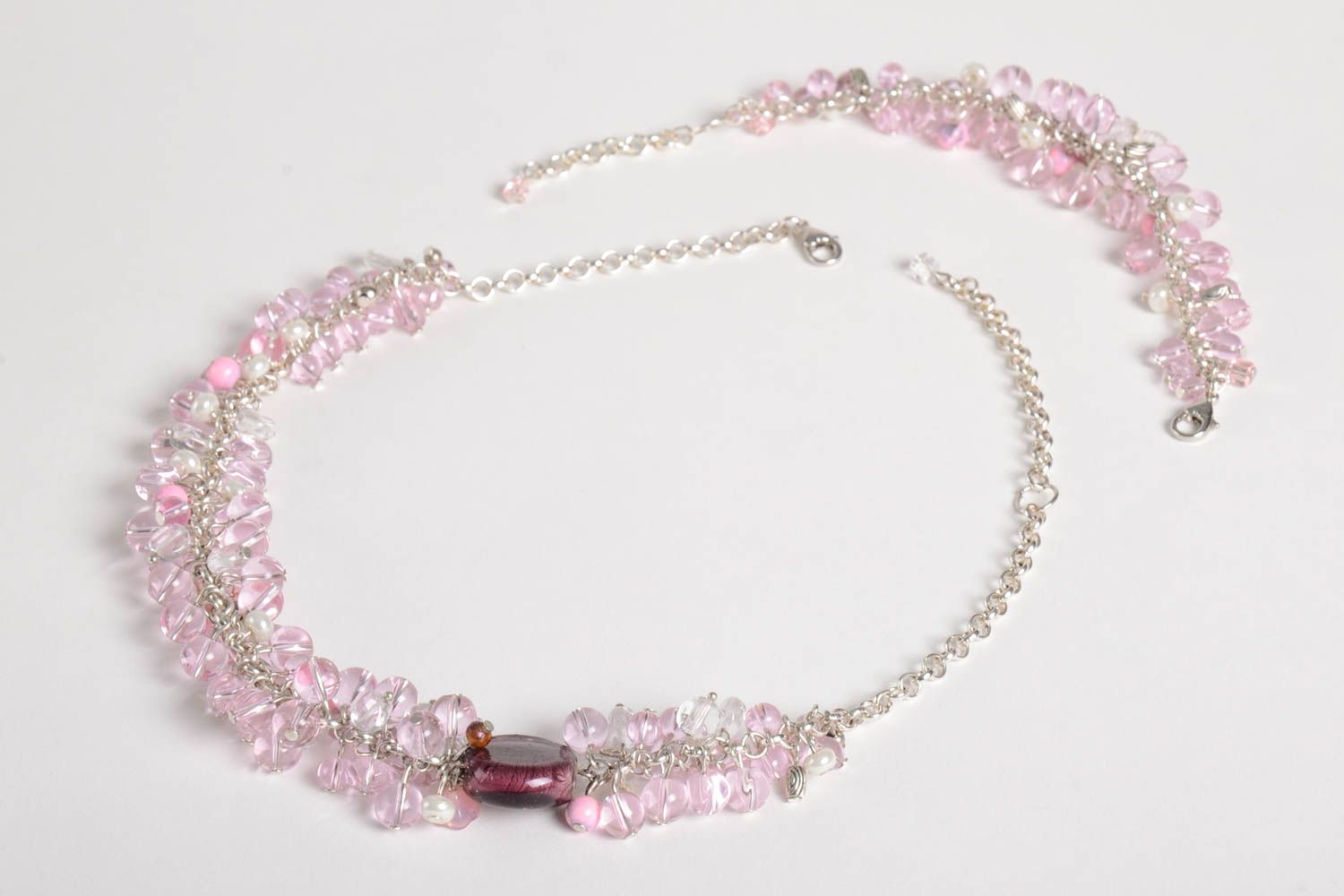 Beautiful handmade jewelry set beaded necklace beaded bracelet designs photo 4