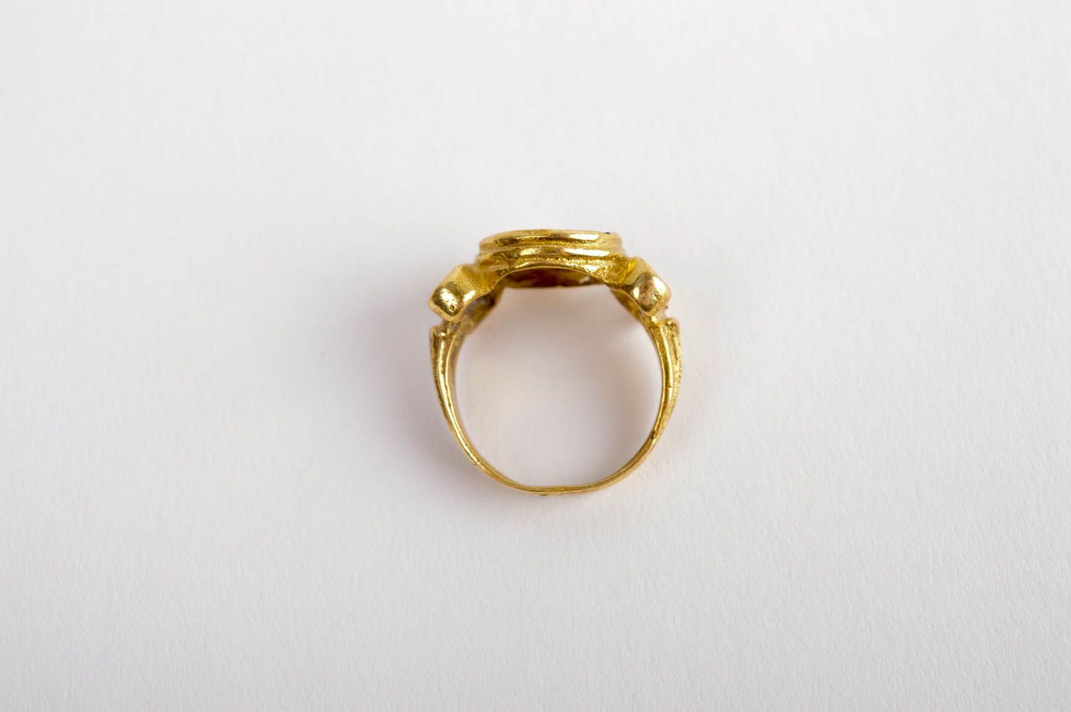 Украшение из металла кольцо ручной работы металлическое украшения кольцо латунь фото 5