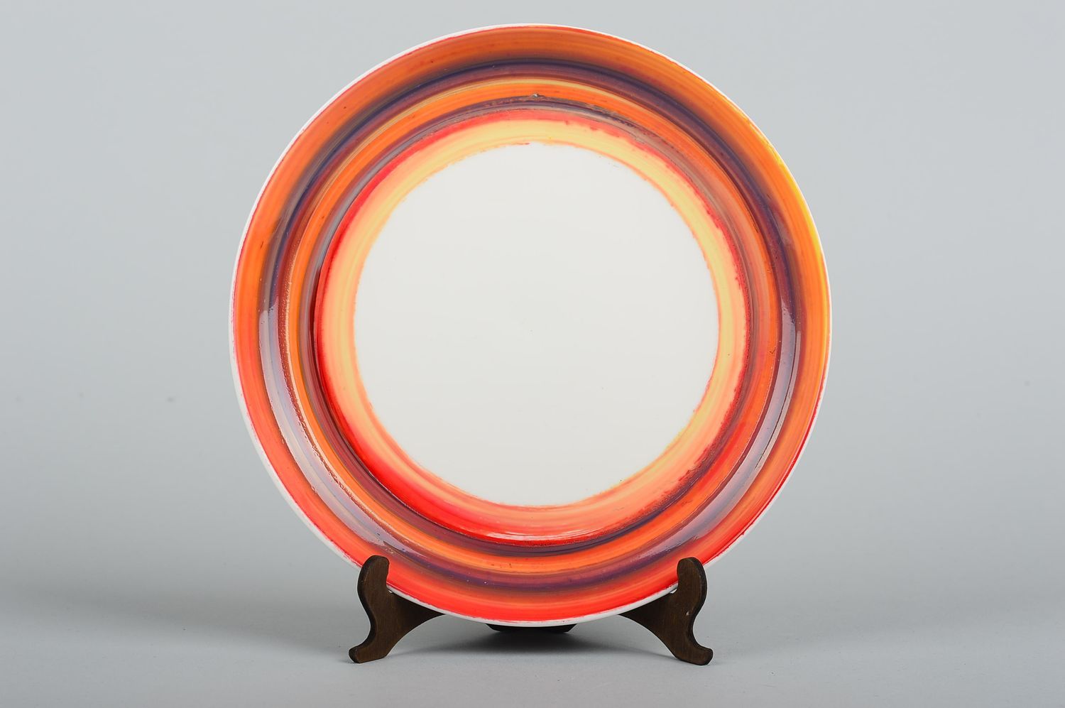 Assiette décorative Déco fait main de couleurs vives Vaisselle déco céramique photo 5