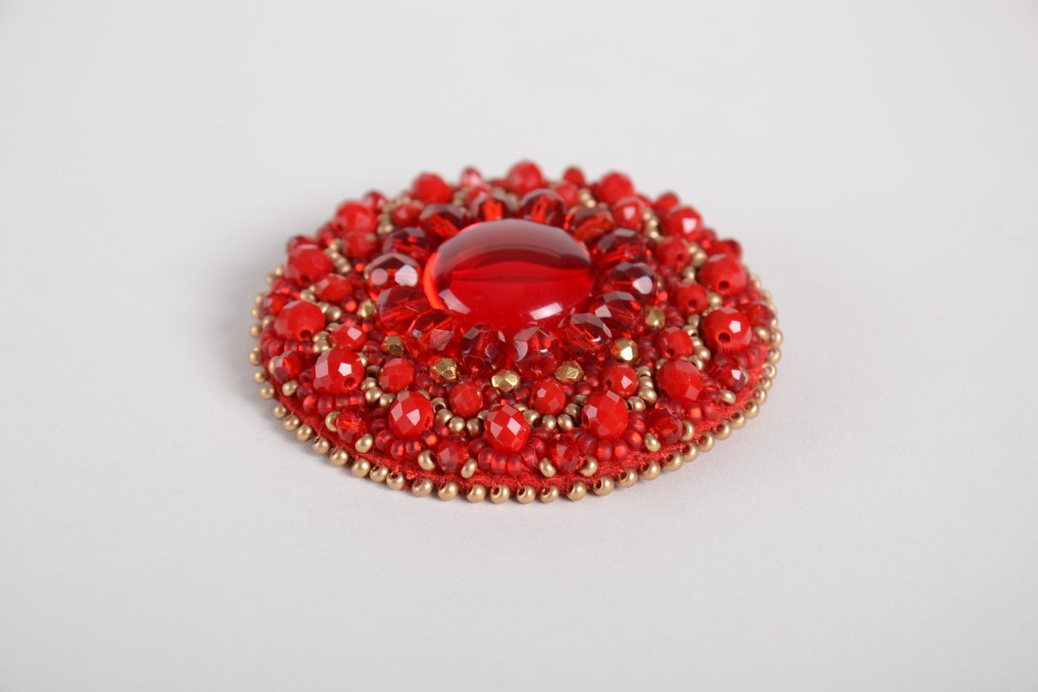 Beautiful handmade beaded brooch jewelry pendant necklace cool jewelry photo 4