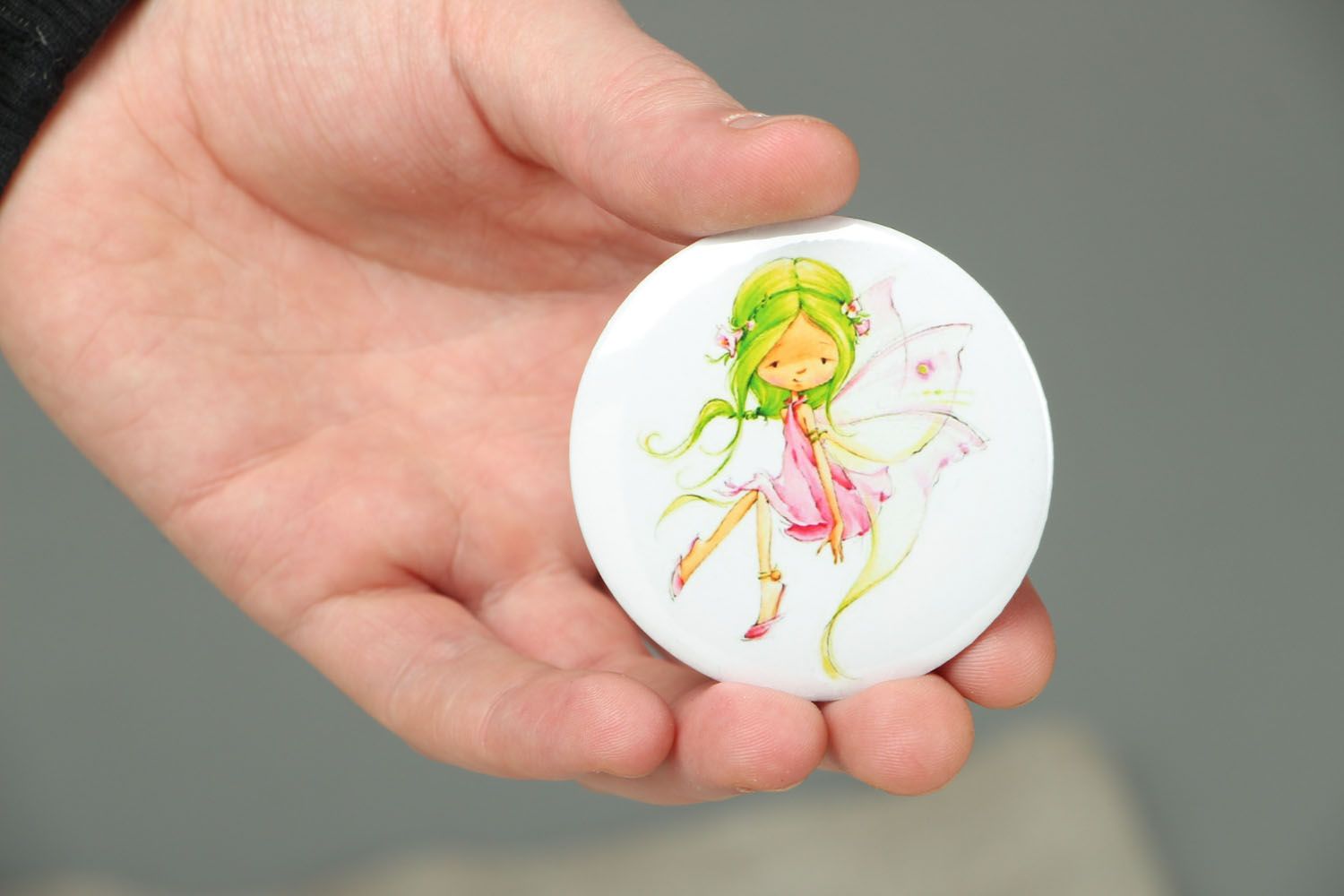 Pocket mirror with the image of fairy photo 4