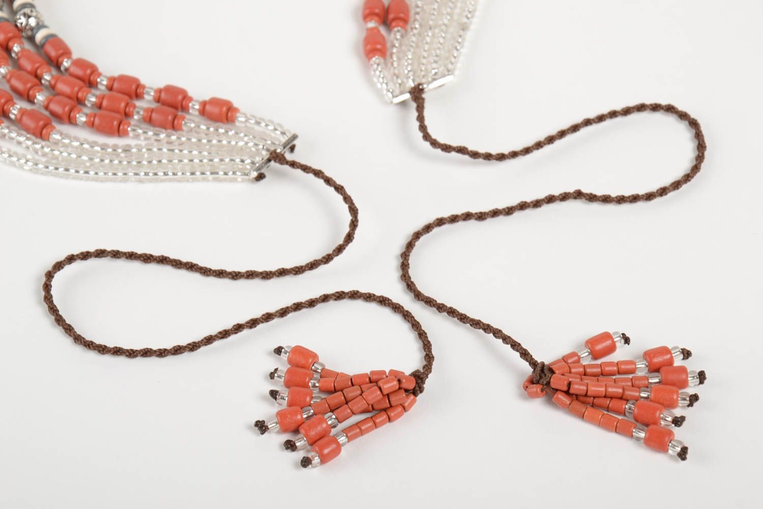 Handmade jewelry bead necklace ethnic jewelry ceramic jewellery fashion necklace photo 5