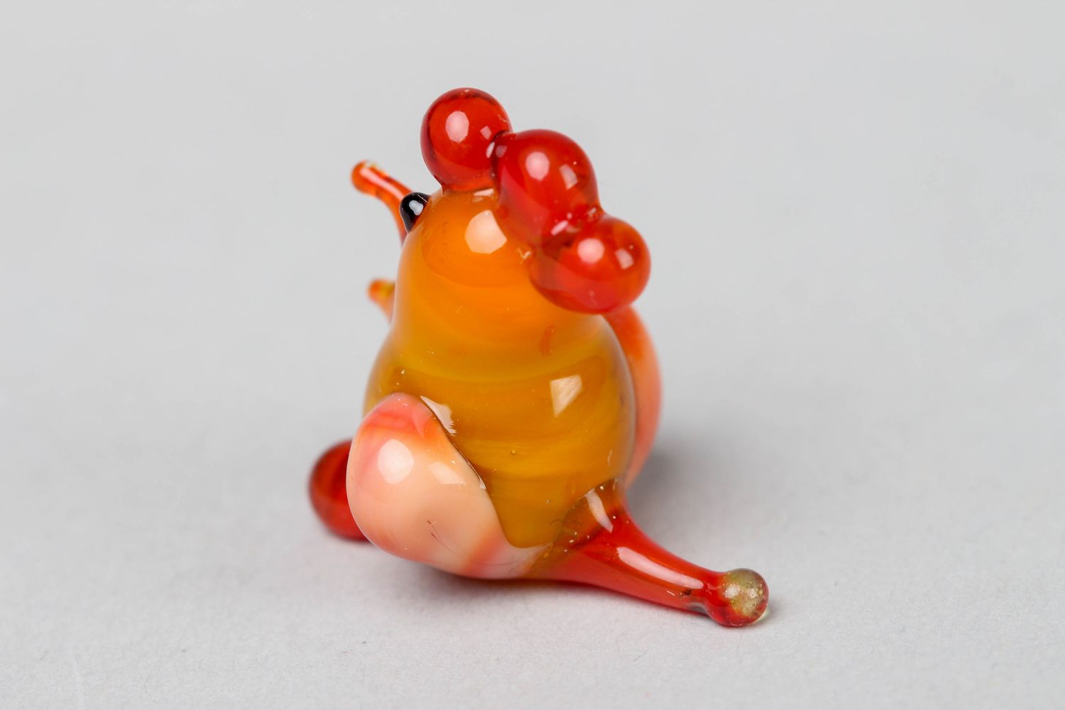 Figurine miniature en verre jeune coq technique lampwork photo 2