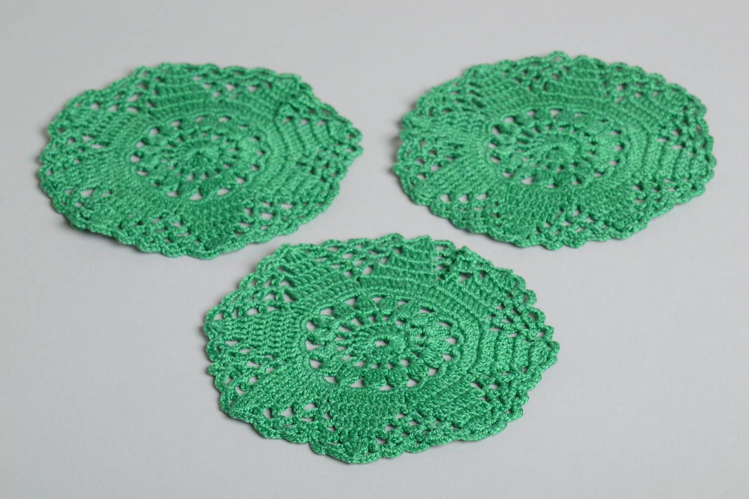 Crochet napkin decorative handmade napkin openwork table napkin kitchen decor photo 2