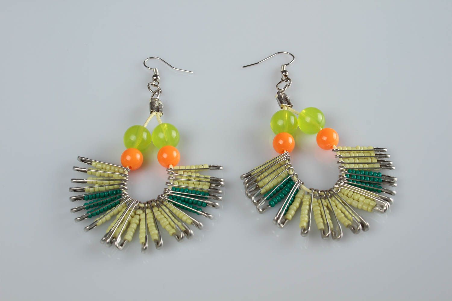 Handmade designer long earrings bright stylish earrings jewelry for party photo 2