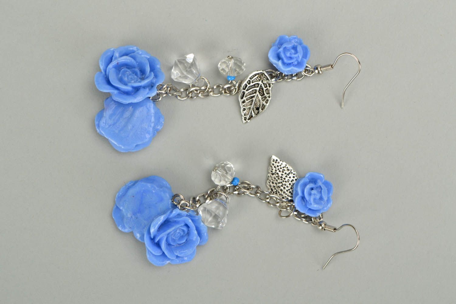 Earrings Elegant Roses photo 2