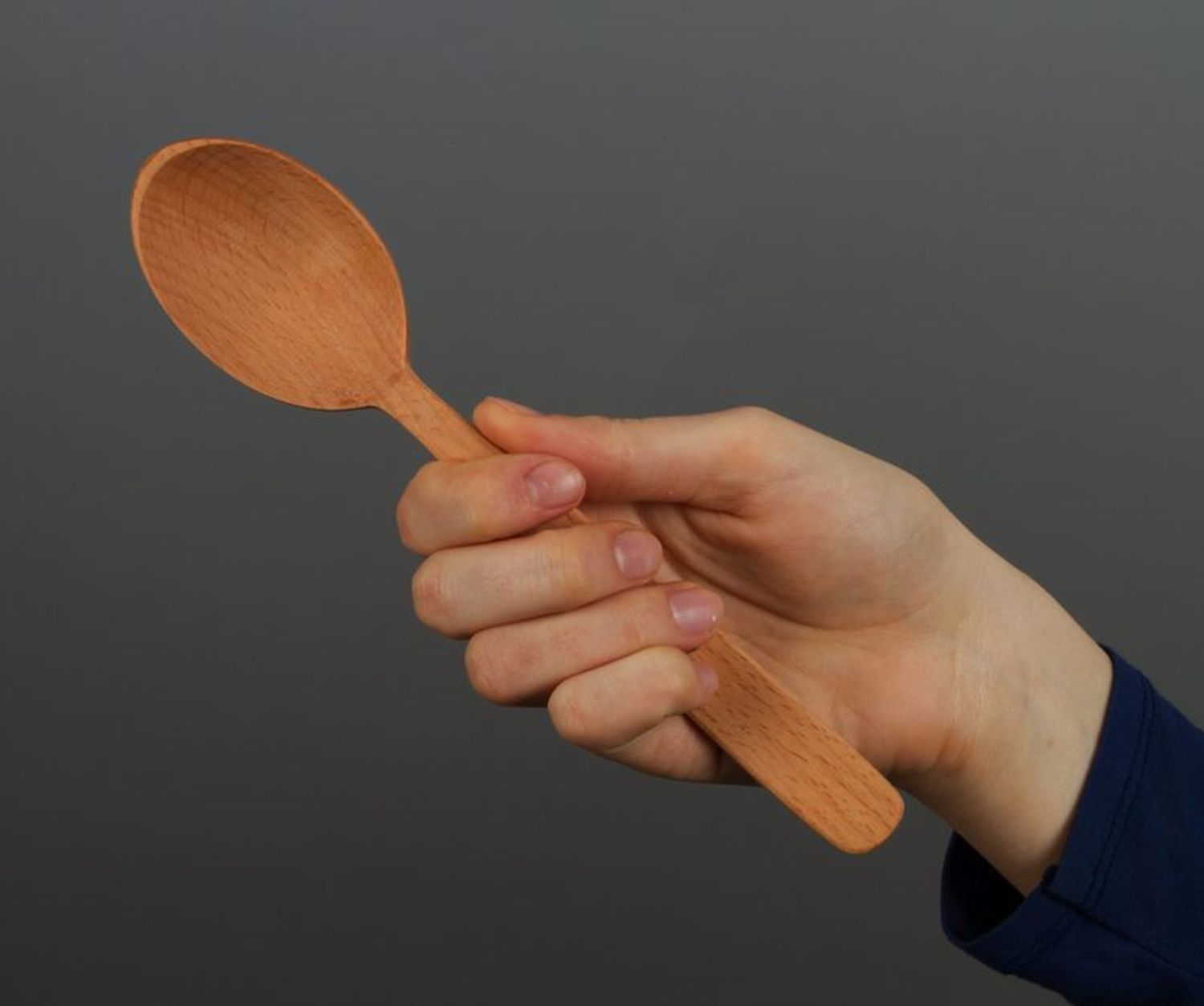 Cucchiaio di legno fatto a mano stoviglie di legno attrezzi da cucina
 foto 3
