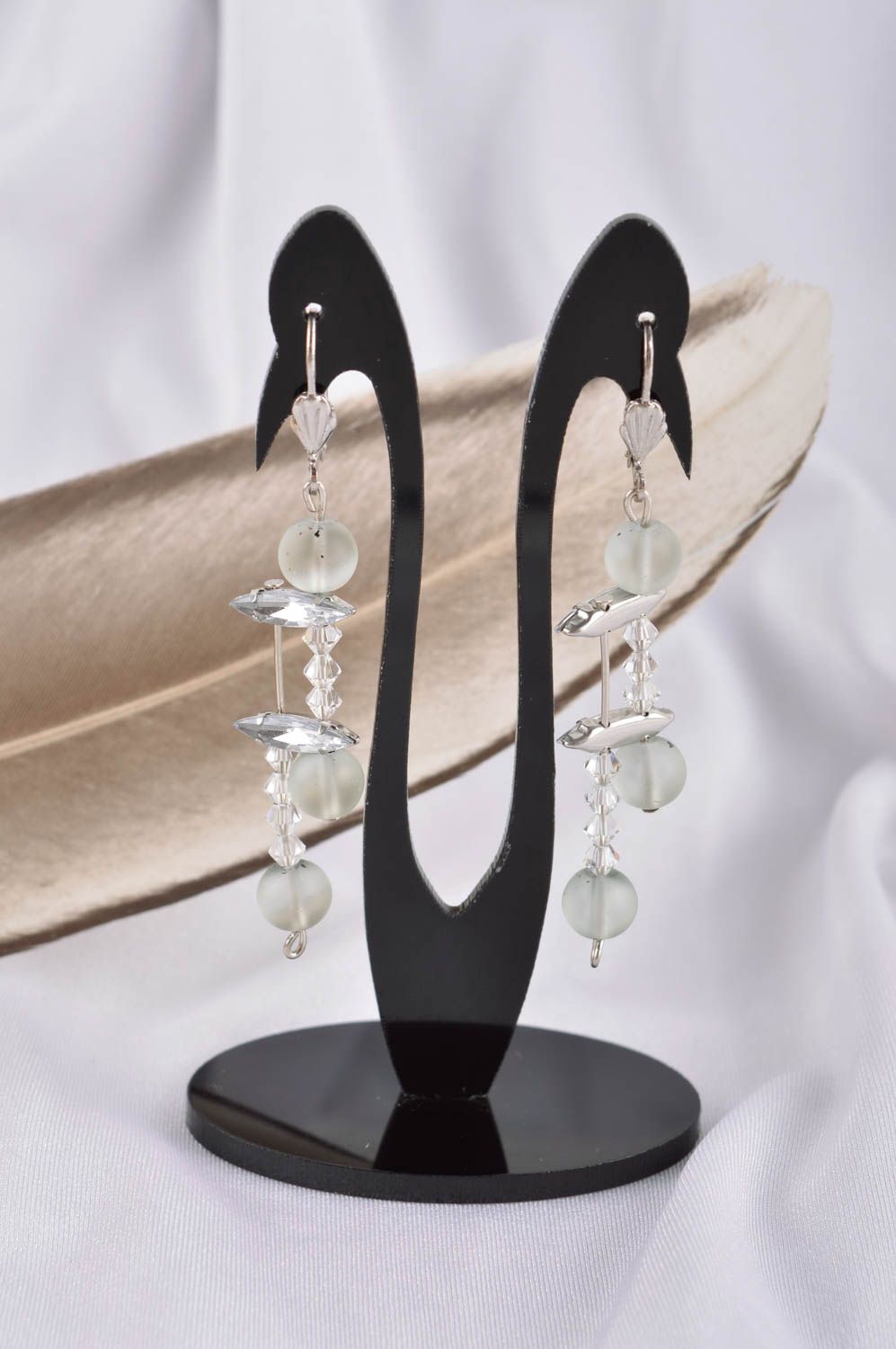 Designer earrings handmade jewelry fashion accessories cute earrings gift ideas photo 1