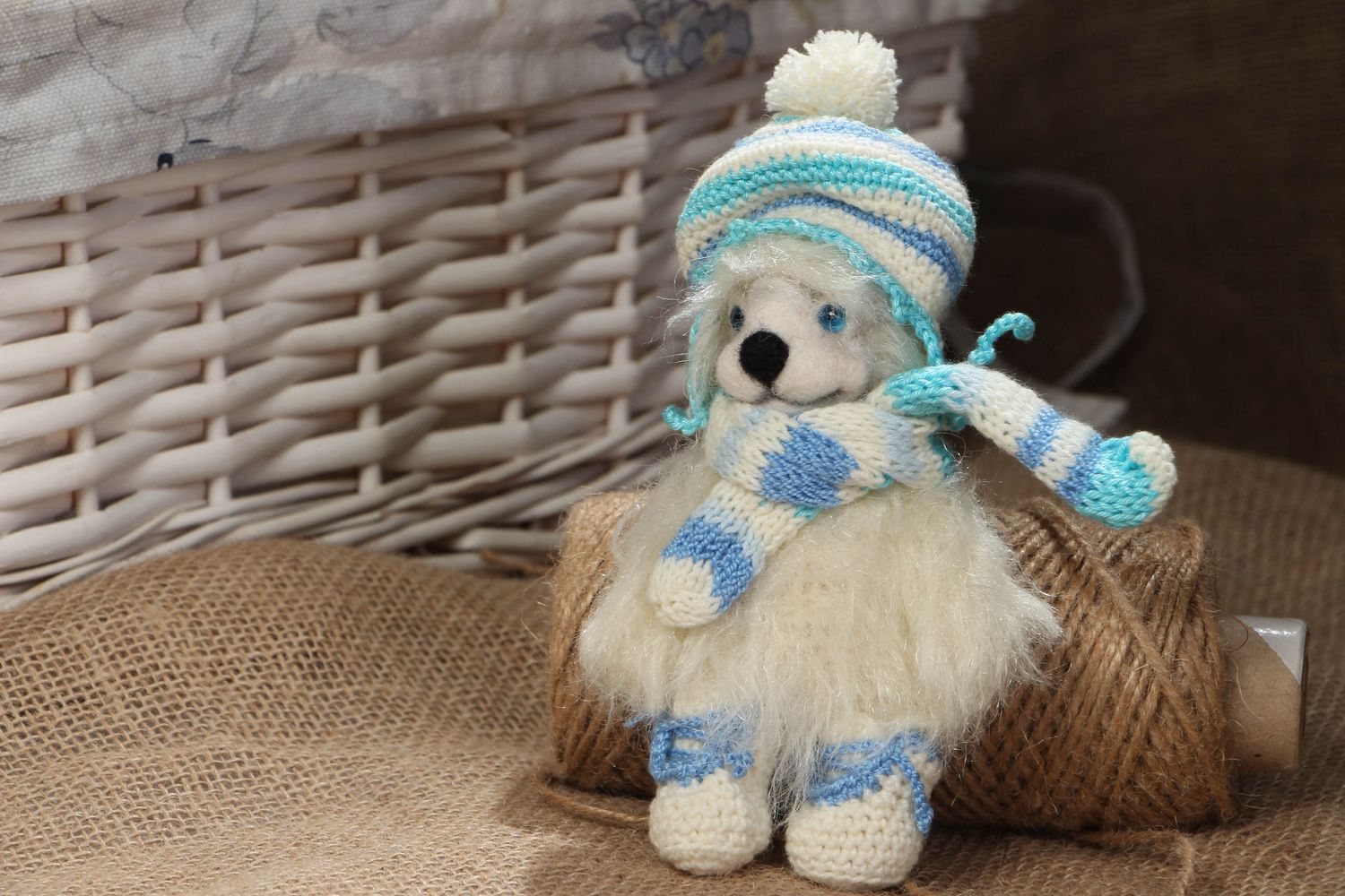 Handmade soft toy Polar Bear photo 5
