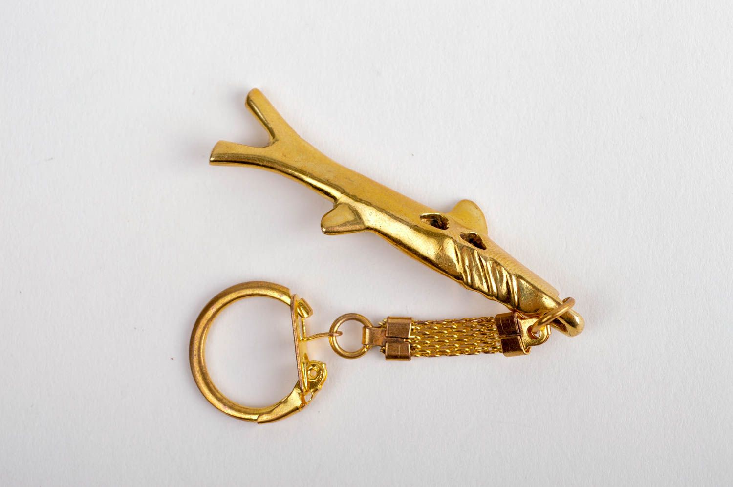 Schlüsselanhänger aus Metall handmade Designer Accessoire Schlüssel Schmuck  foto 2