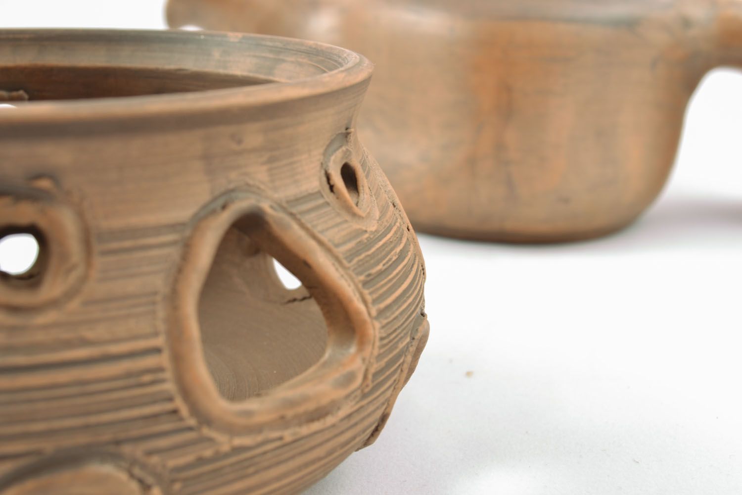 Ceramic teapot with holder photo 4