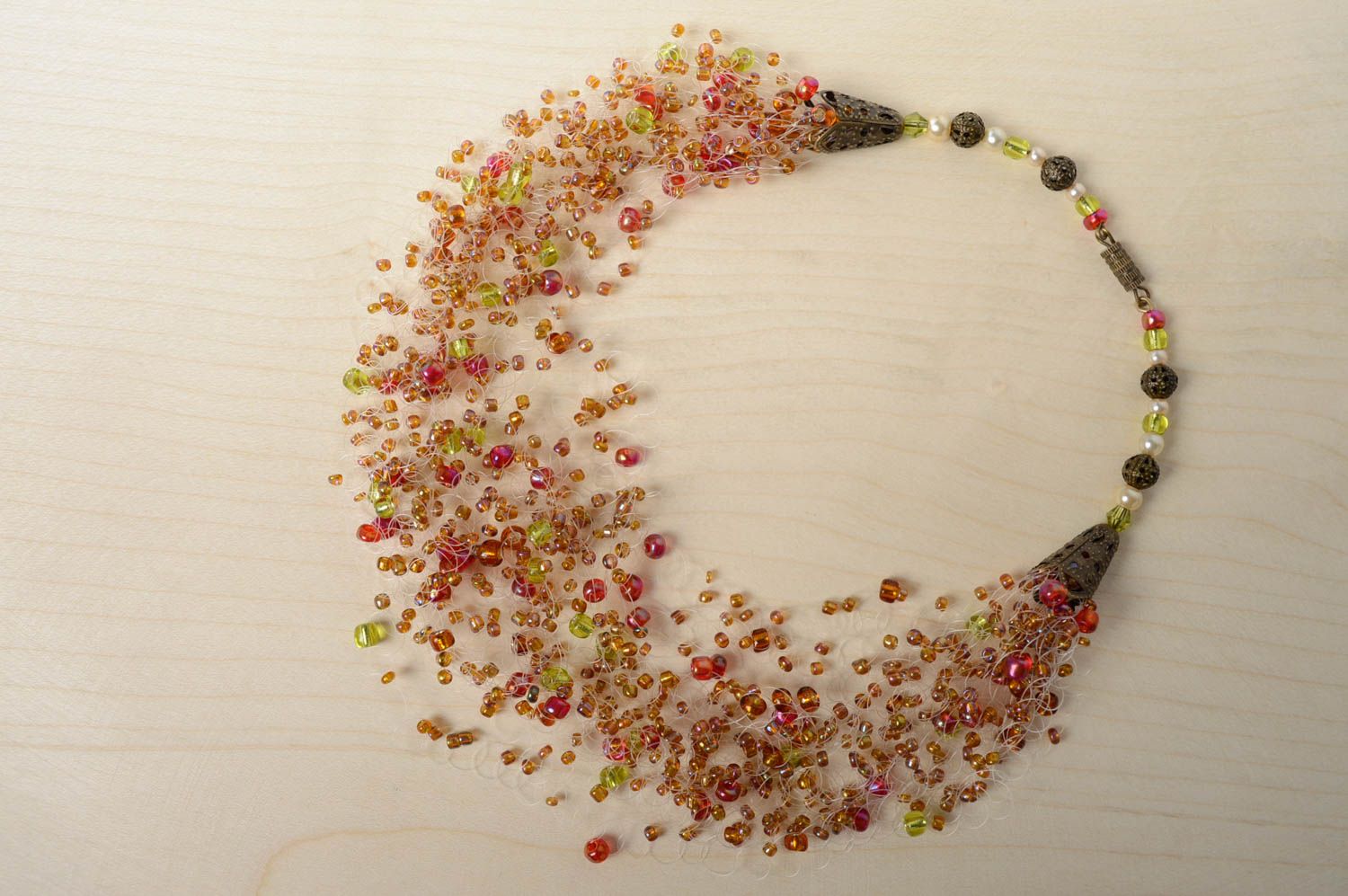 Airy beaded necklace photo 5