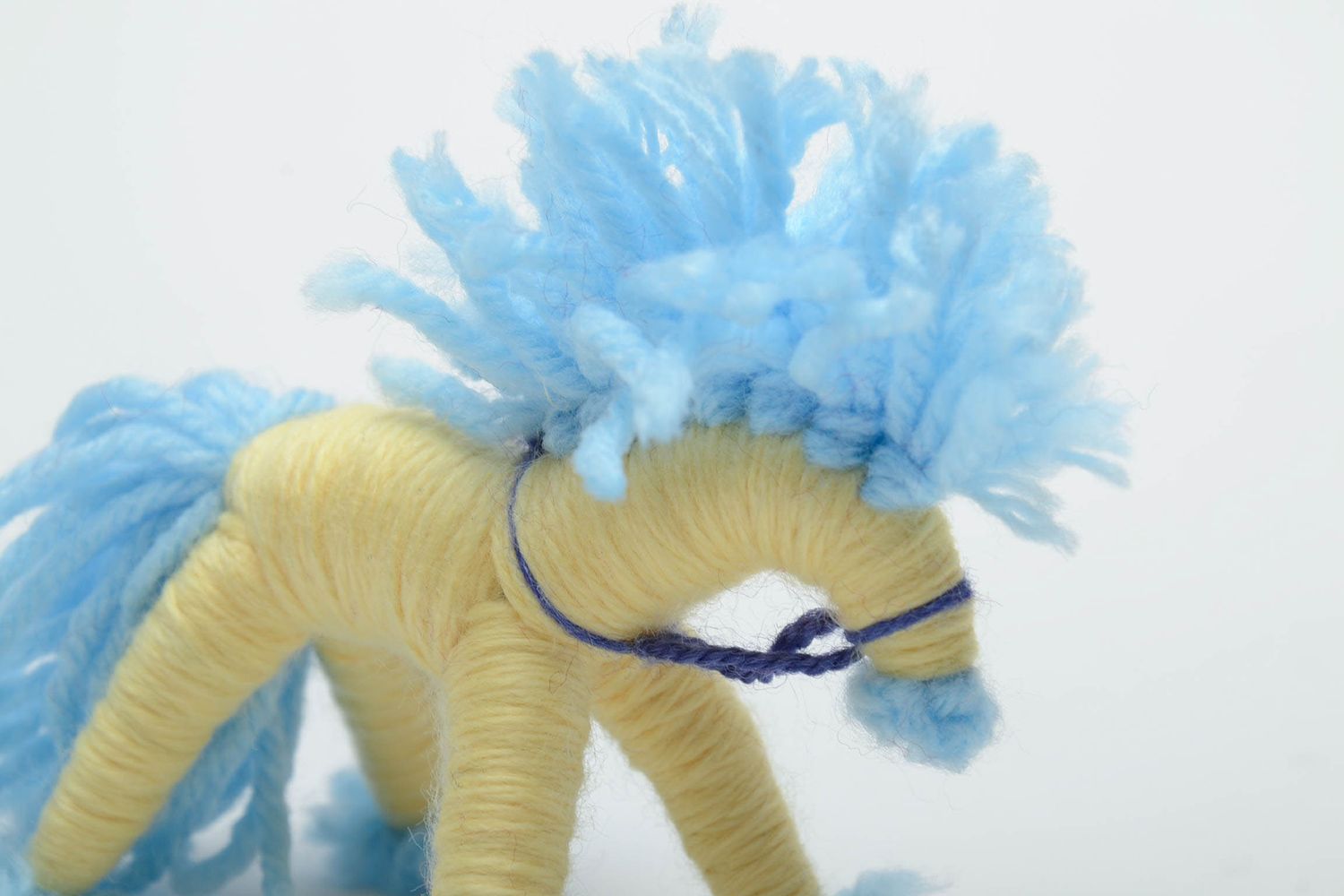 Cavallo di fili fatto a mano figurina giocattolo slavo bambola etnica foto 4