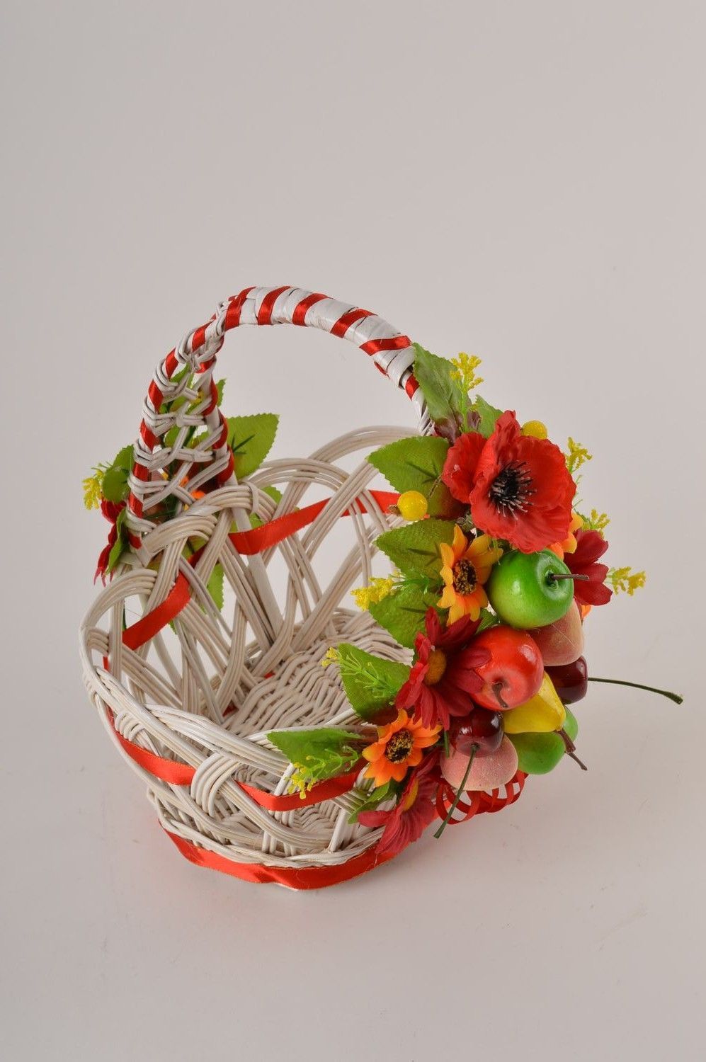 Handmade beautiful designer basket stylish decorative element present for women photo 2