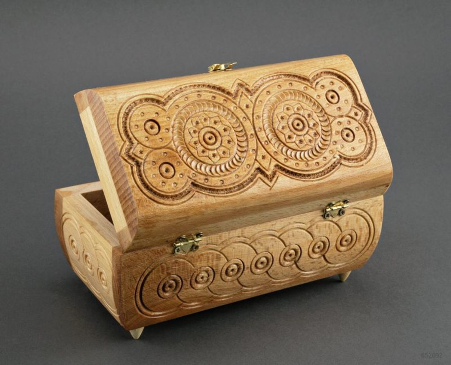 Wooden carved box photo 3