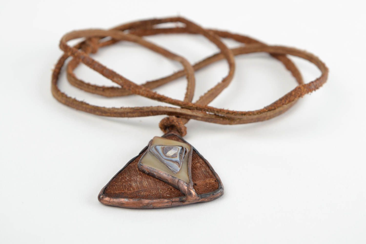 Handmade pendant glass pendant unusual jewelry designer accessory gift ideas photo 4