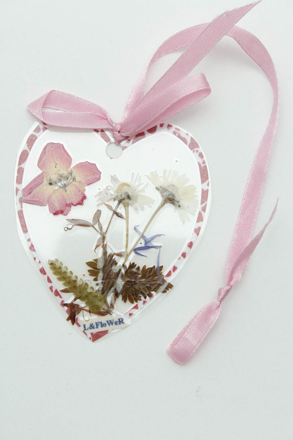 Декоративное сердце хенд мейд декор для дома сердце с цветами подвеска фото 3