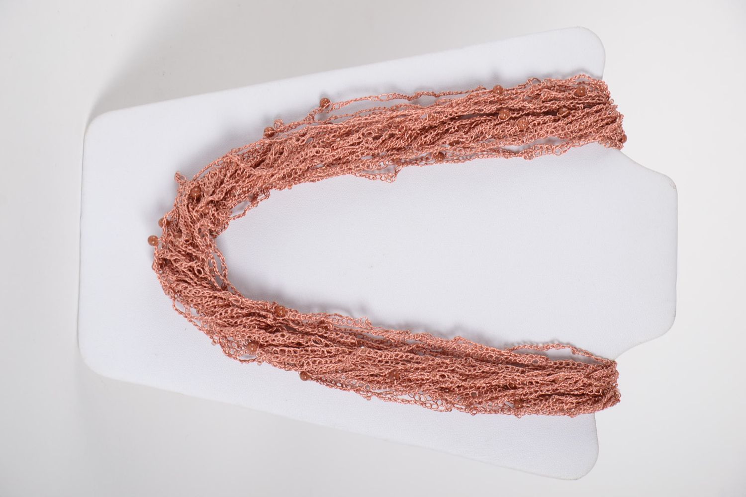 Collier fantaisie fait main Bijou crochet original Accessoire pour femme photo 2