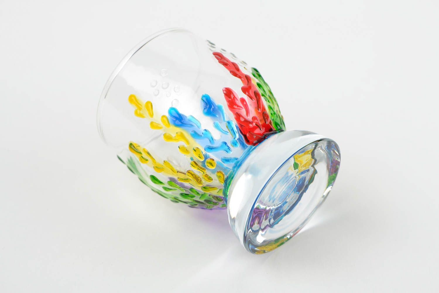 Vaso de chupito hecho a mano de cristal utensilio de cocina regalo original foto 5