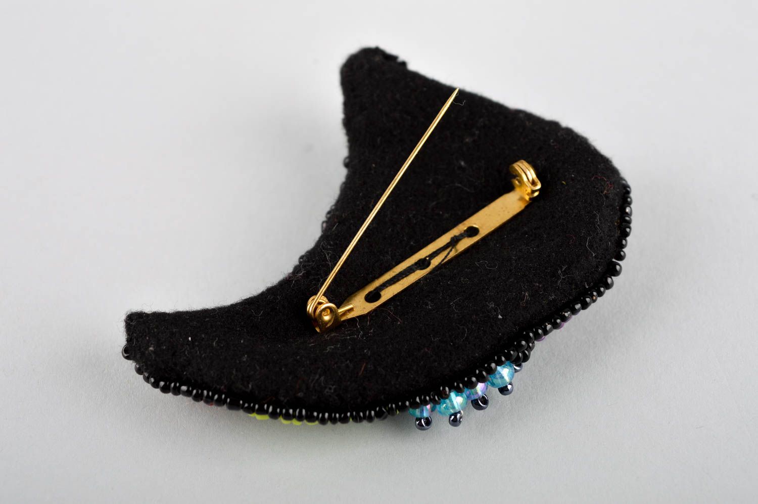 Beautiful handmade brooch fashion brooch fabric jewelry brooch with stones photo 4