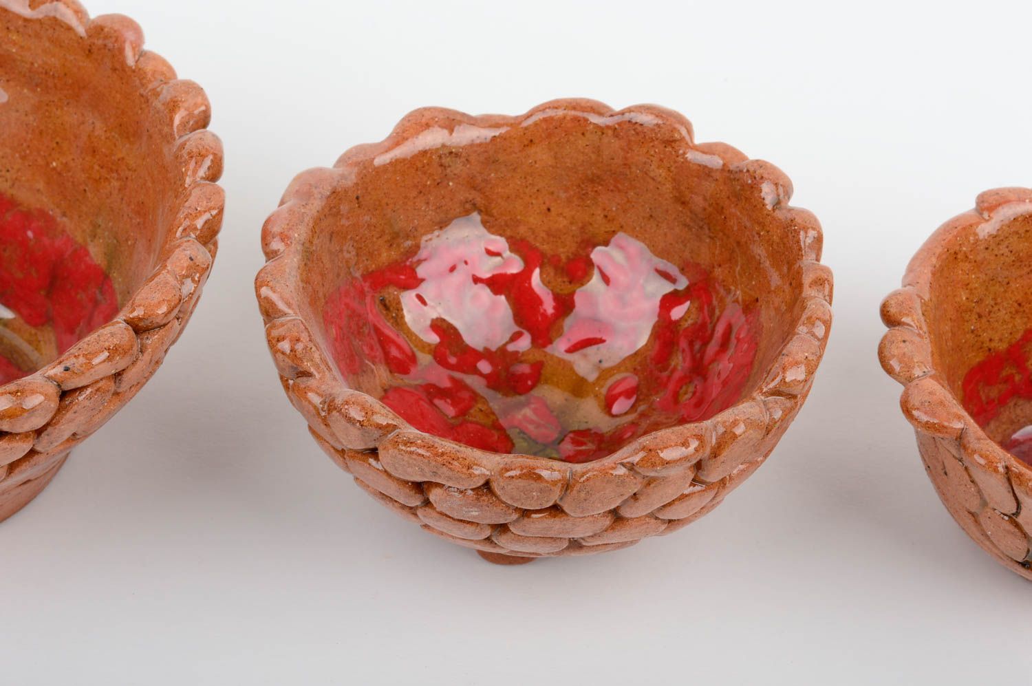 Handmade pottery bowls set dinnerware set ceramic pottery housewarming gifts photo 3