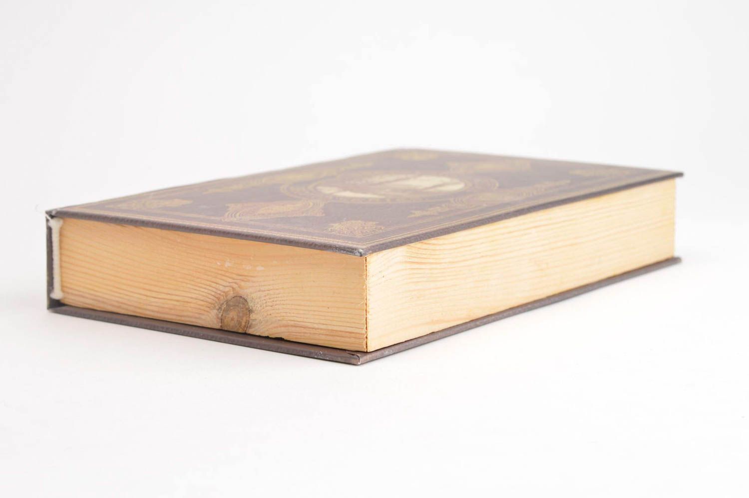 Designer jewelry box wooden hand crafted coffret book for money secret box photo 3