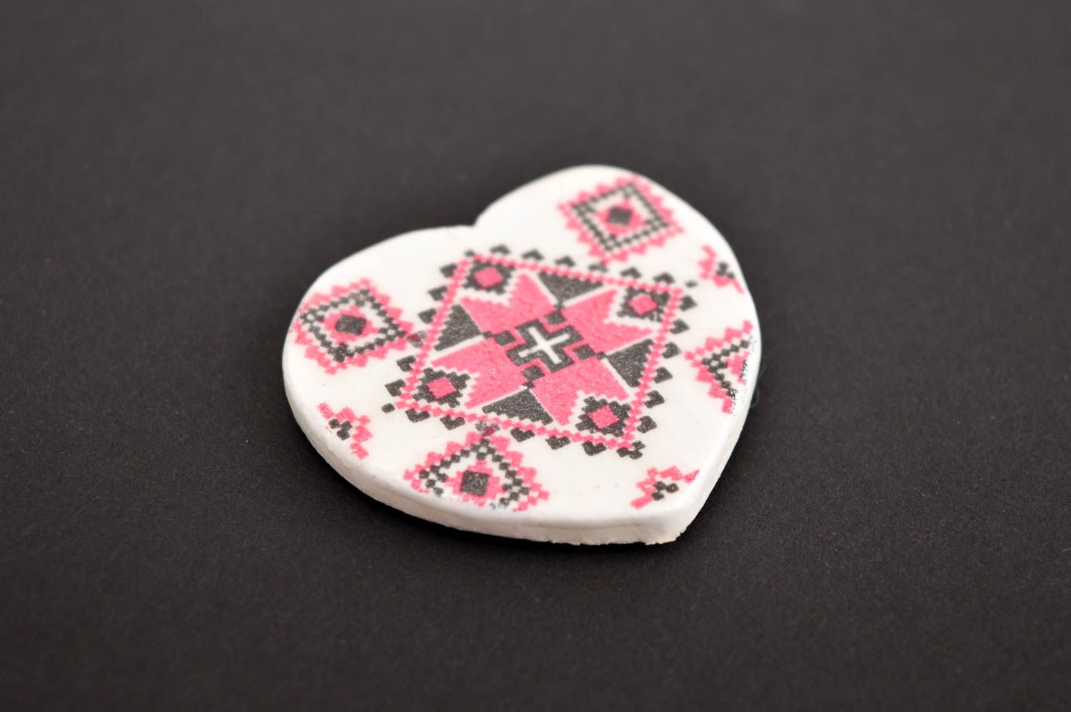Handmade schöner Magnet ausgefallenes Geschenk Deko Idee Haus aus Holz Ethno  foto 2