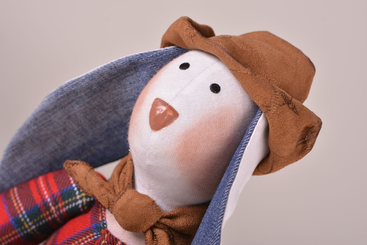 Игрушка заяц ручной работы авторская игрушка для дома и детей стильный подарок фото 1