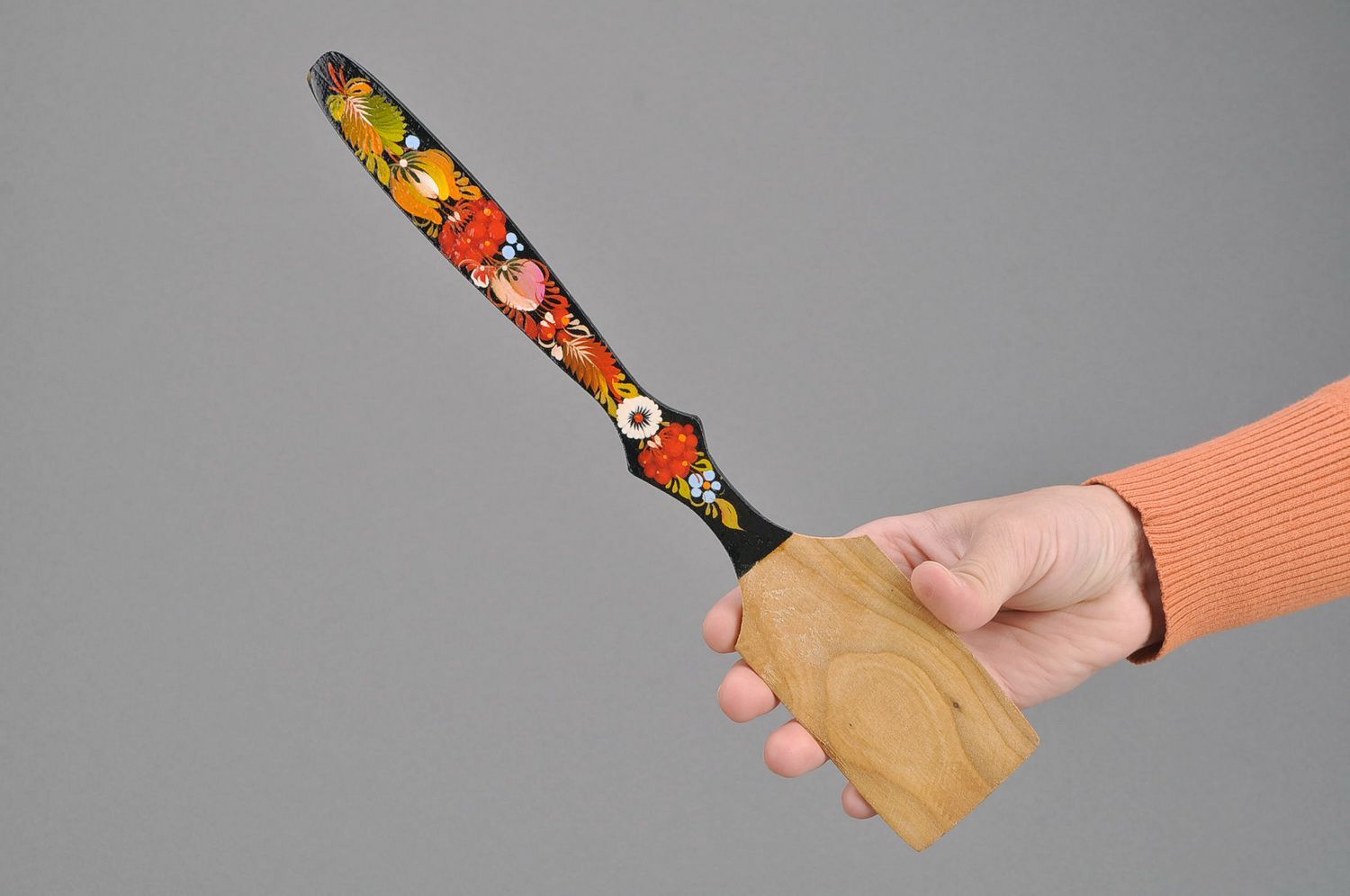 Кухонная лопатка деревянная фото 2