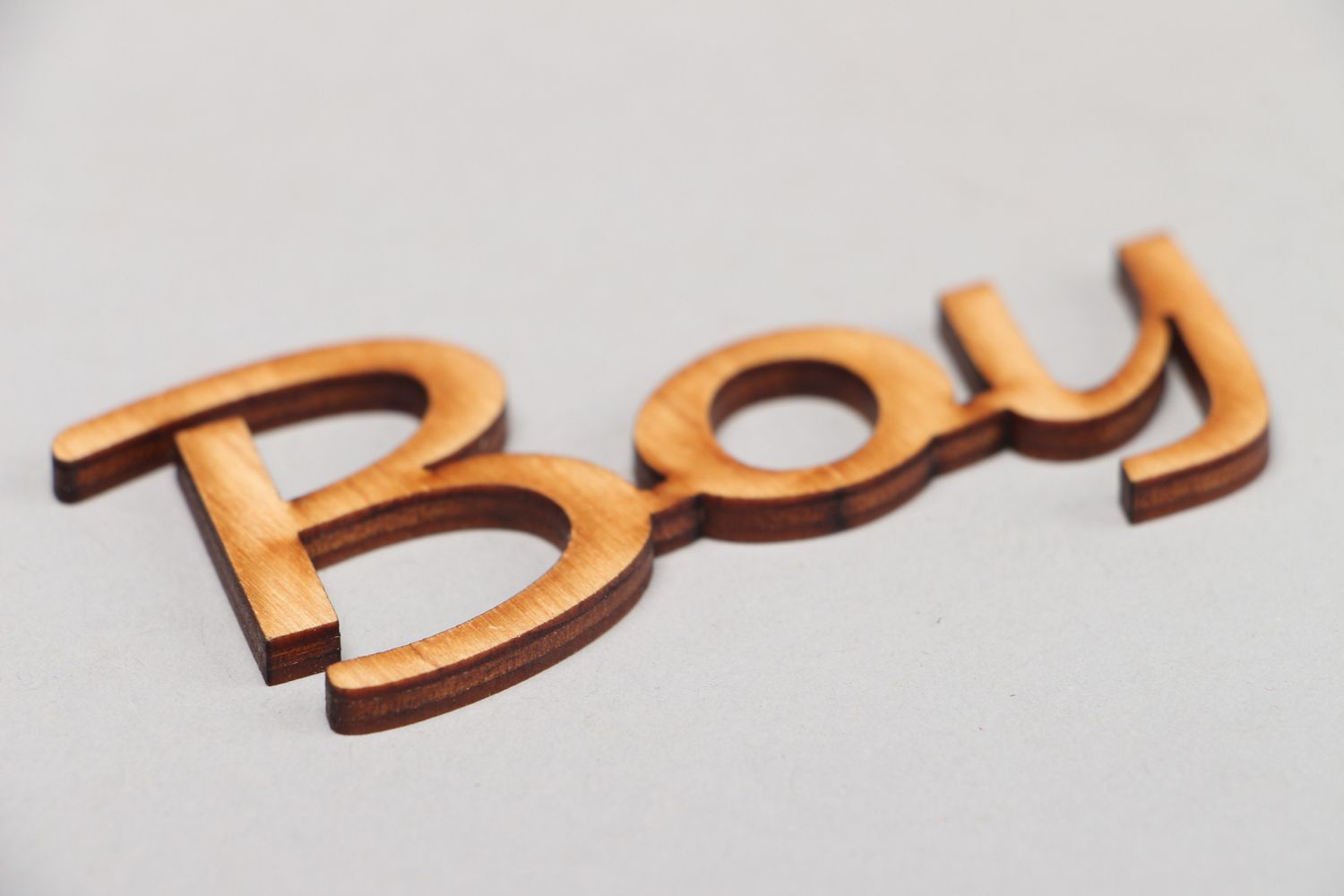 Plywood craft blank lettering Boy photo 2