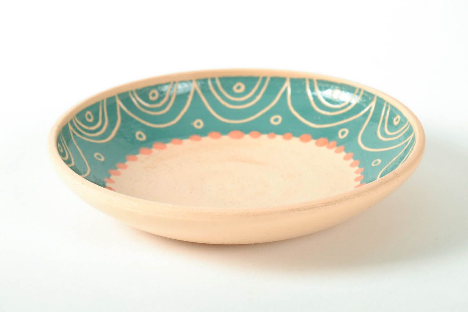 Handmade ceramic plate photo 3