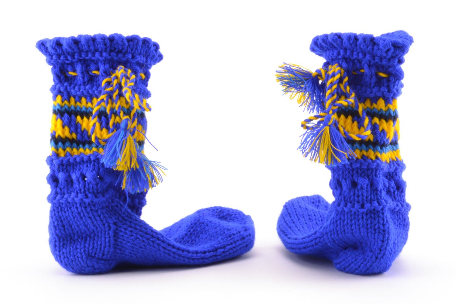 Warm woolen socks Blue photo 5